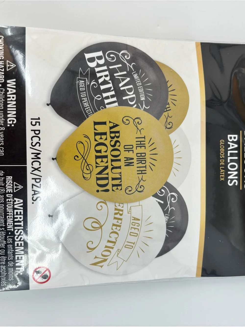 Aged to Perfection Party Kit — Black & Gold Tableware